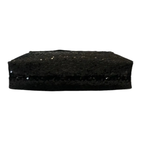 Badgley Mischka Black Sequin Crossbody Bag - Picture 6 of 7